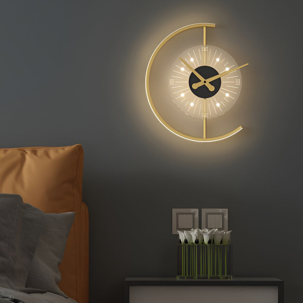 Creative Clock Shaped Nordic LED Wall Lamp