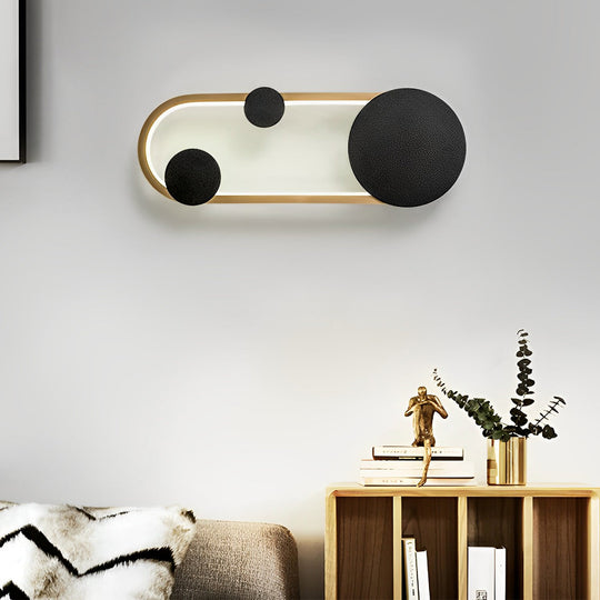 Round Decor Three Step Dimming Nordic LED Wall Sconce