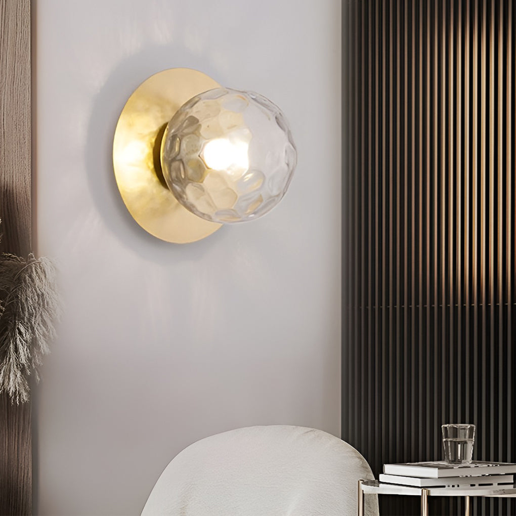Round Glass Ball LED Modern Wall Lamp