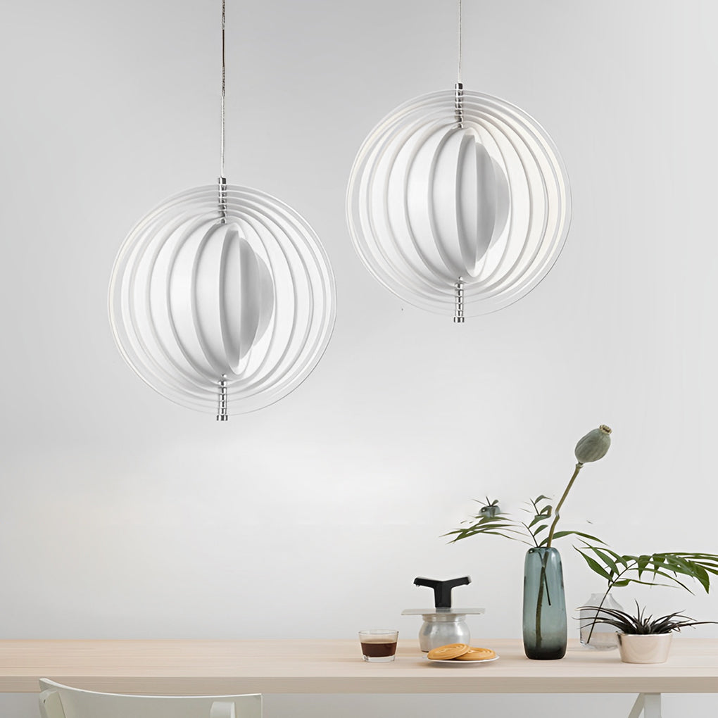 360° Rotatable Metal Creative White Nordic Pendant Light