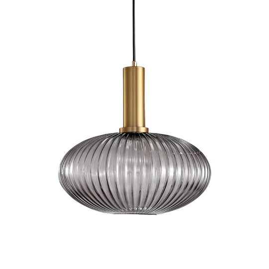 Glass Lantern Shaped Striped Creative LED Nordic Chandelier Pendant Light