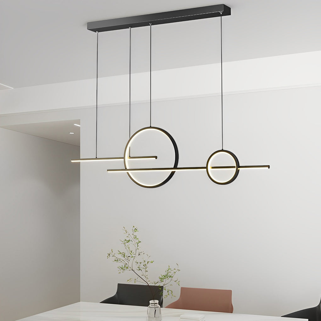 Circles Three-Step & Stepless Dimmable LED Chandelier