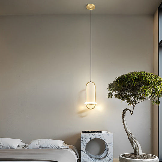 Round Creative Three-Step Dimming LED Nordic Chandelier Pendant Light