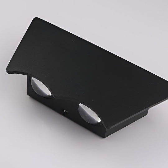 Modern Black LED Up and Down Outdoor Wall Sconce Waterproof