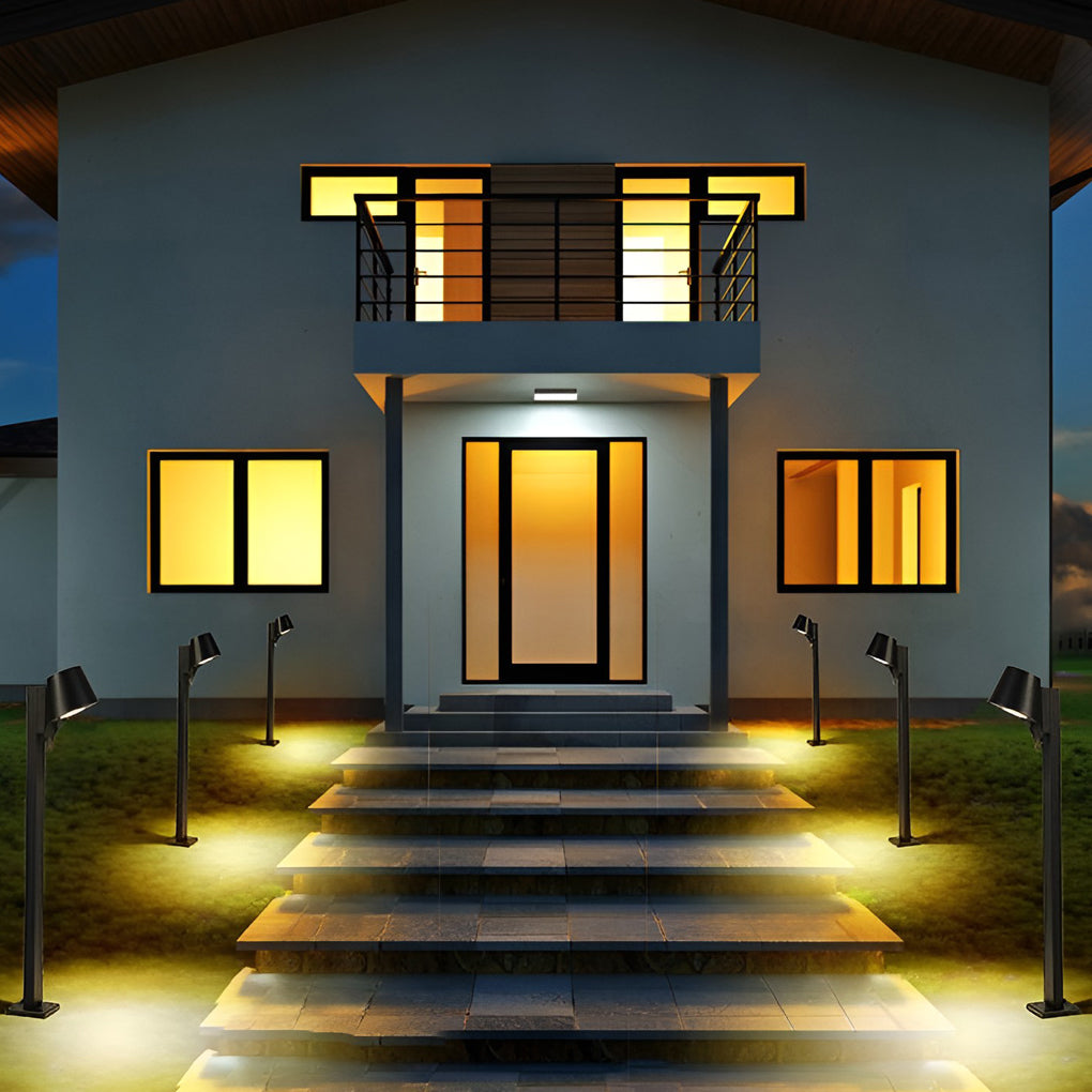 10W LED Black Minimalist Outdoor Pathway Light