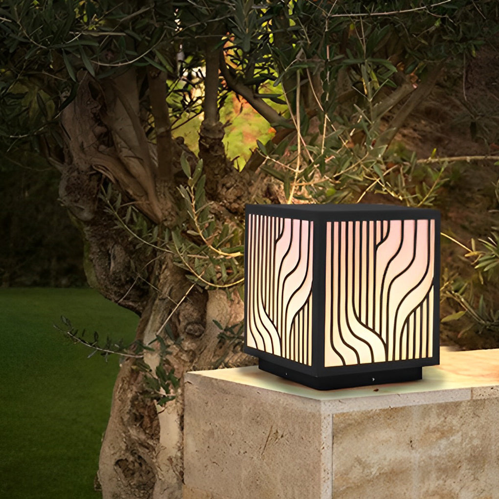 Square LED Outdoor Waterproof Fence Post Lights