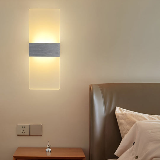 Rectangular Acrylic 6W LED Modern Wall Sconce