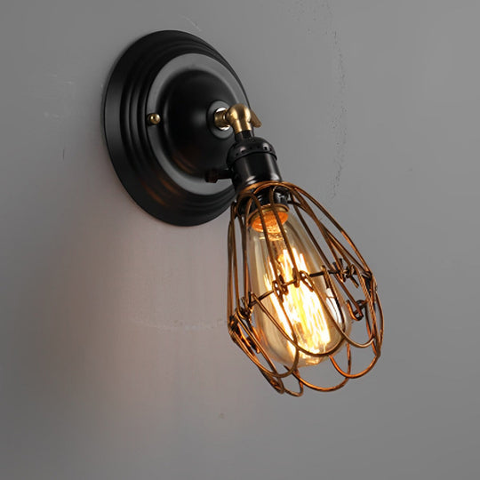 Adjustable Retro Industrial Iron Wall Lamp