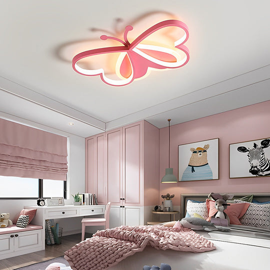 Creative Butterflies Shaped LED Modern Flush Mount Ceiling Light
