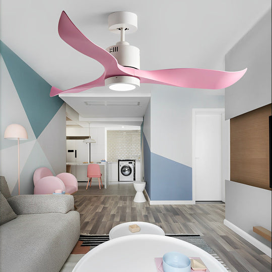 3-Blade Intelligent LED Nordic Ceiling Fan with Remote Control