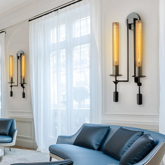 Creative Crystal Lampshade Postmodern Plug-in Wall Lamp