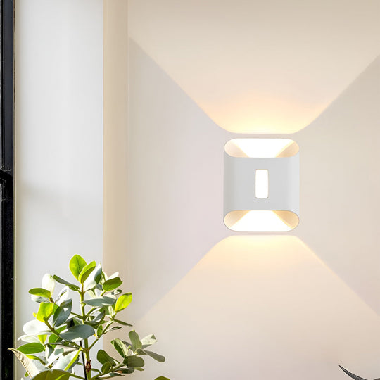 Waterproof LED Up and Down Wall Lamp Modern Outdoor Wall Sconce