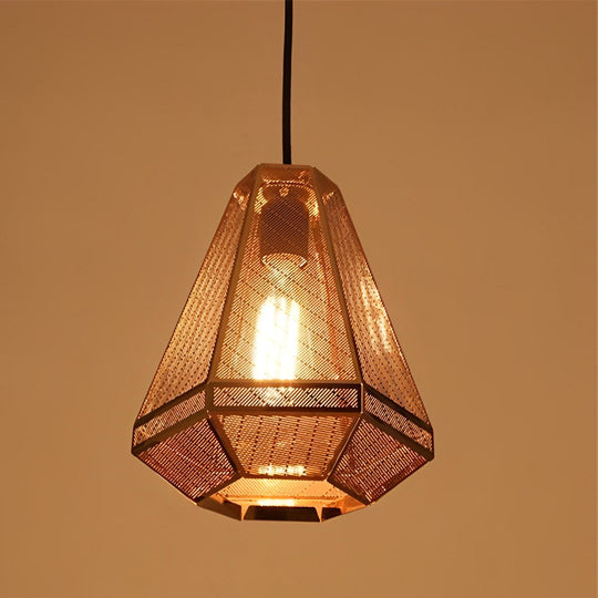 Electroplated Stainless Steel Creative Geometric Nordic Pendant Light