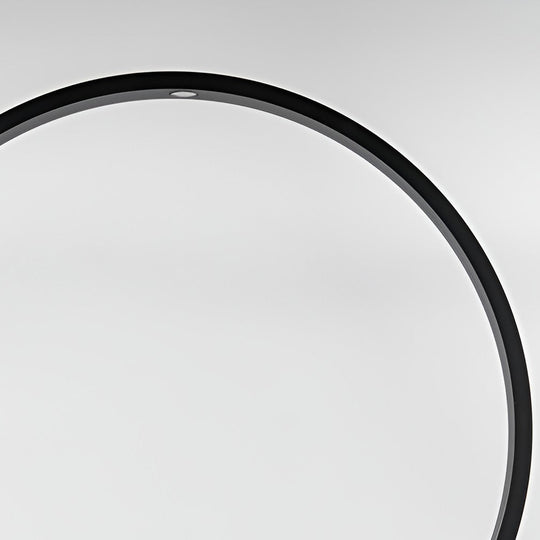 Elegant Circular COB LED Pathway Light Modern Black Ring Design