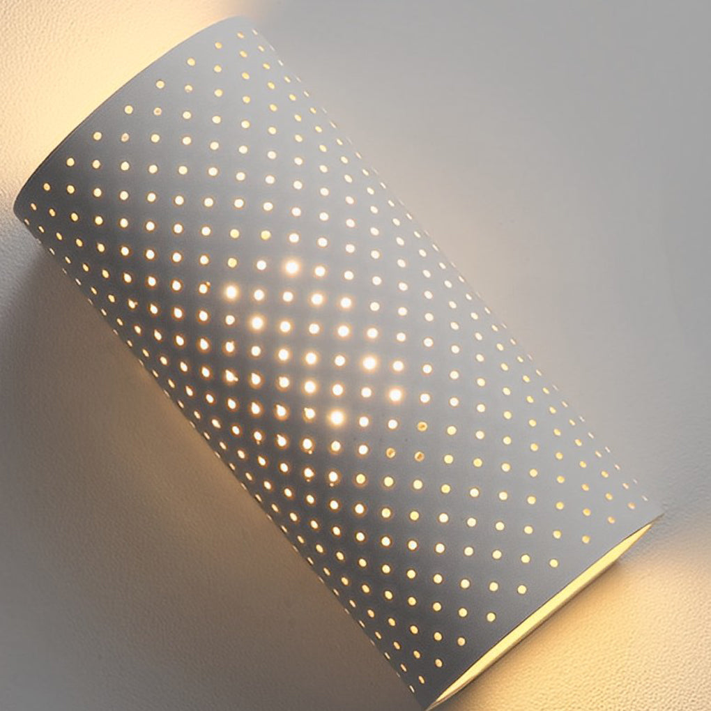 Minimalist Cylindrical Gypsum Waterproof LED Wall Lamp