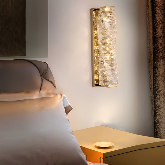 Creative Crystal LED Wall Sconce with 3 Step Dimming