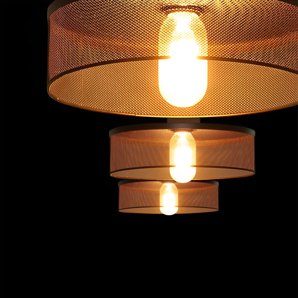 Creative Metal Meshed Black Industrial Style Pendant Light Chandelier