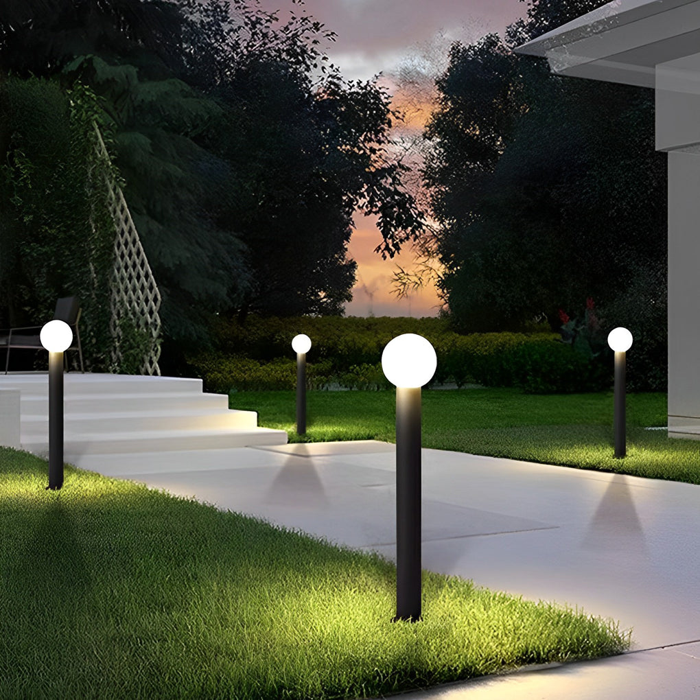 Elegant Round Ball LED Pathway Lights Waterproof and Sturdy