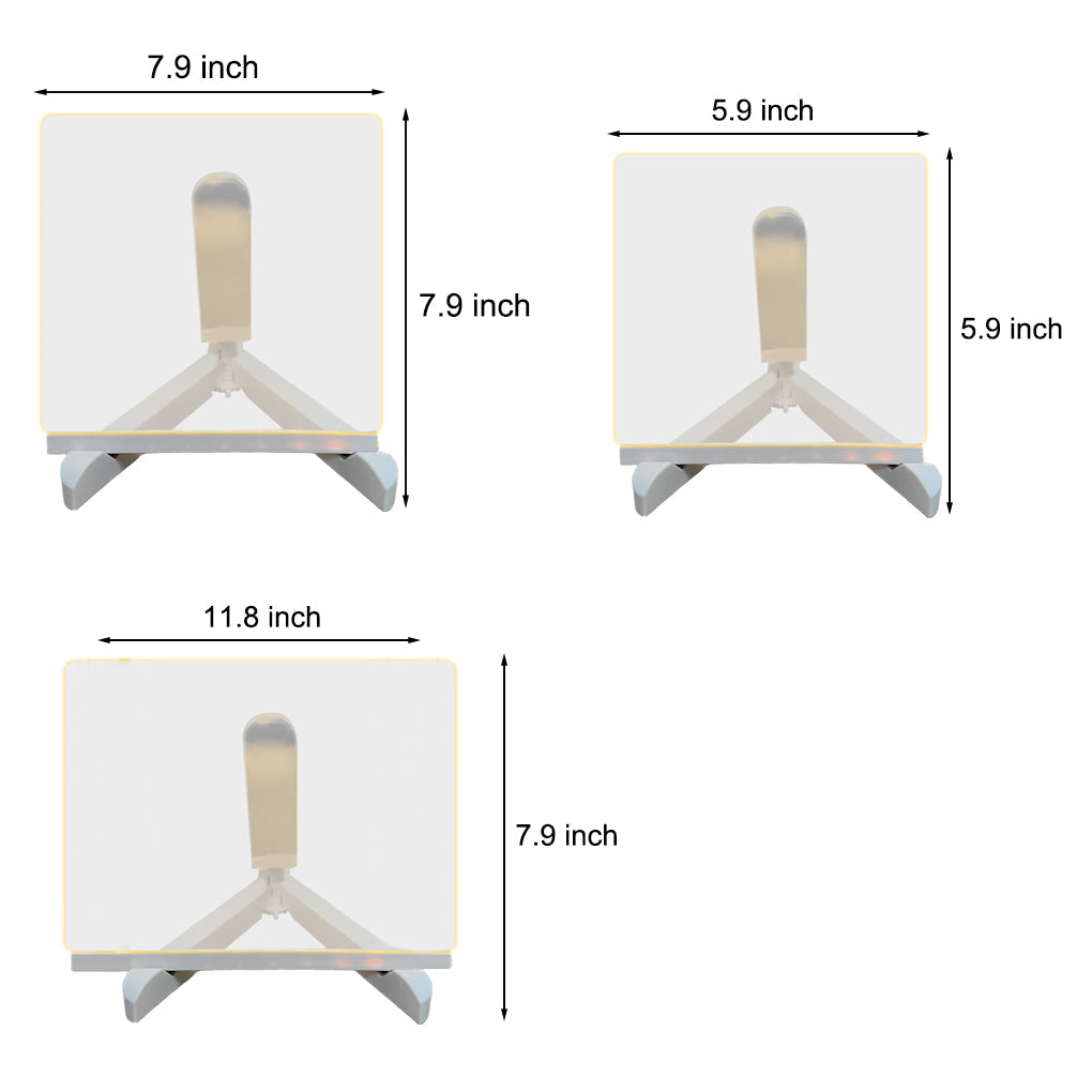 LED Acrylic Message Board Writable Table Lamp