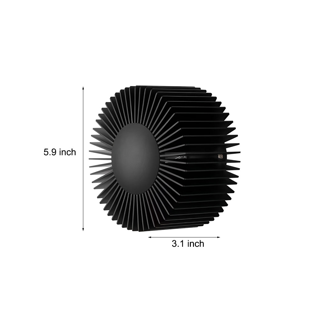 Round Sun Flowers LED Modern Decorative Wall Light