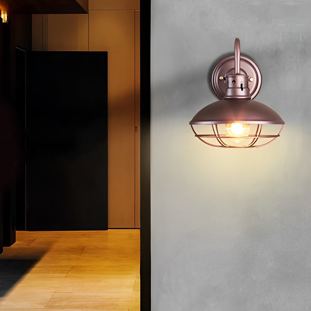 Retro Iron LED Waterproof Industrial Style Outdoor Wall Lights