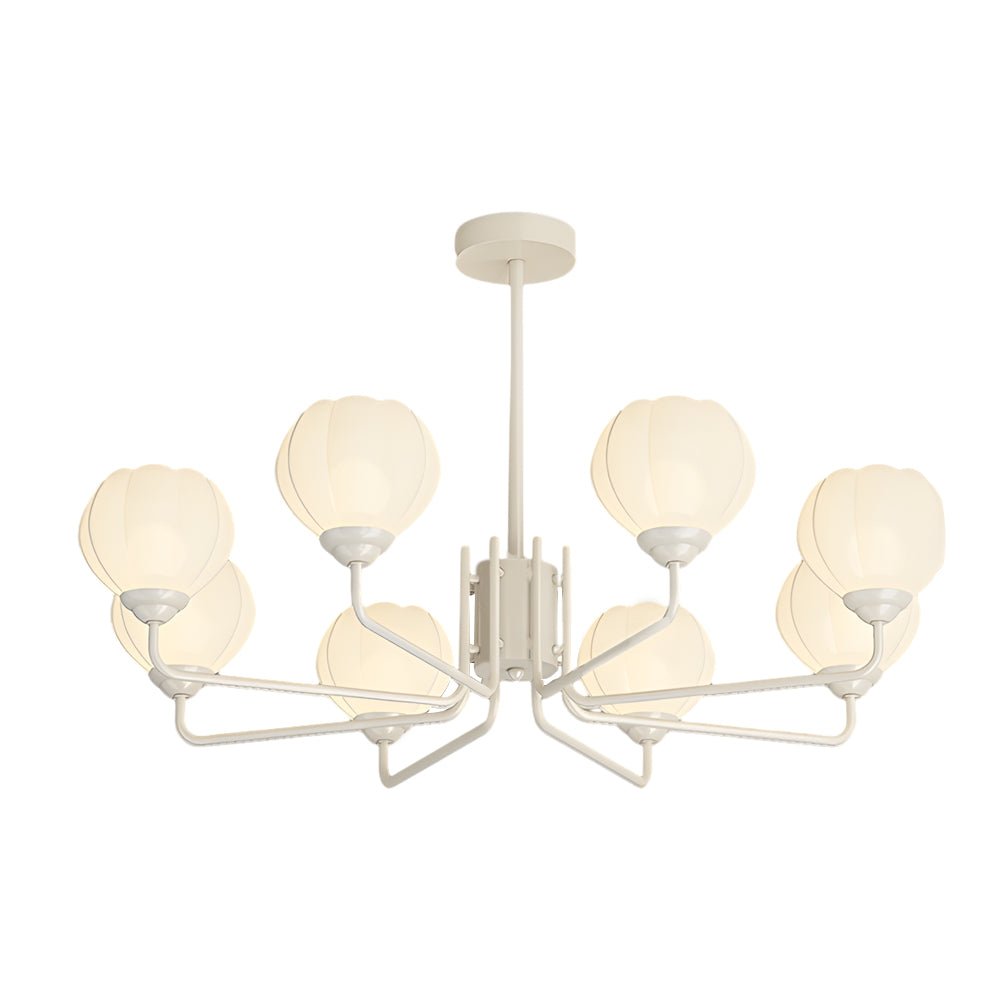 Orchid Flower Chandelier with 3-Step Dimming, 8 Lights