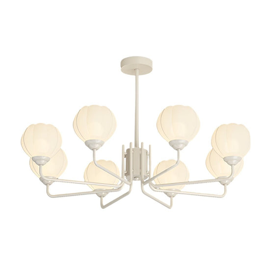 Orchid Flower Chandelier with 3-Step Dimming, 8 Lights