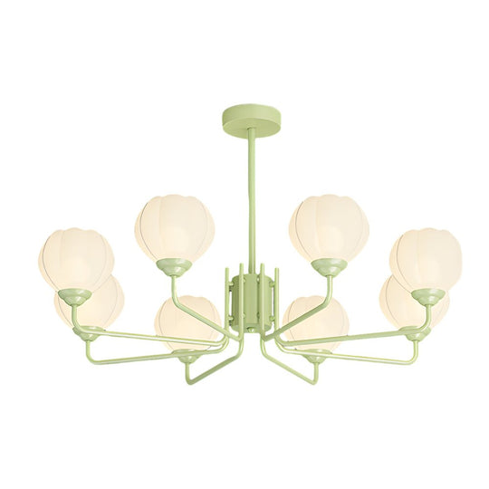 Orchid Flower Chandelier with 3-Step Dimming, 8 Lights