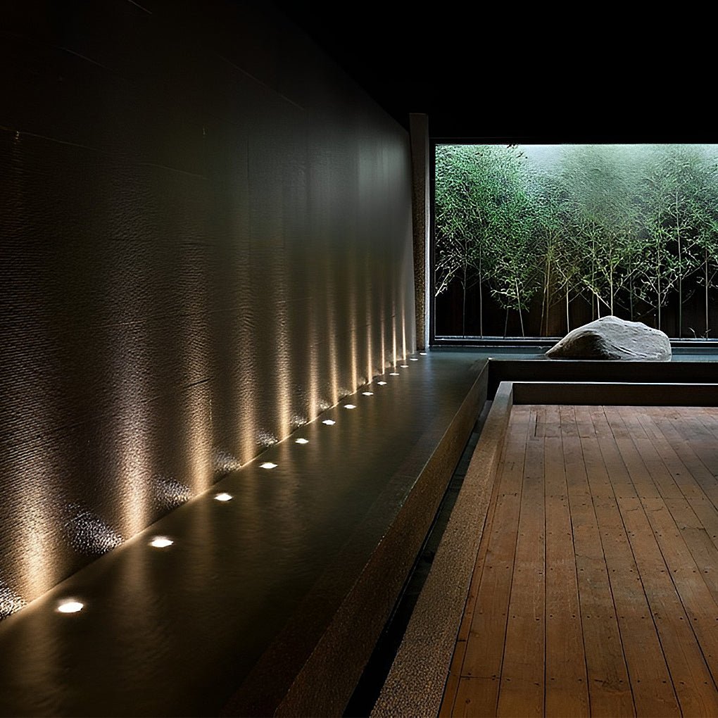 Lux Bright White Stainless Steel 1.5W LED In Ground Well Lights for Decks and Steps