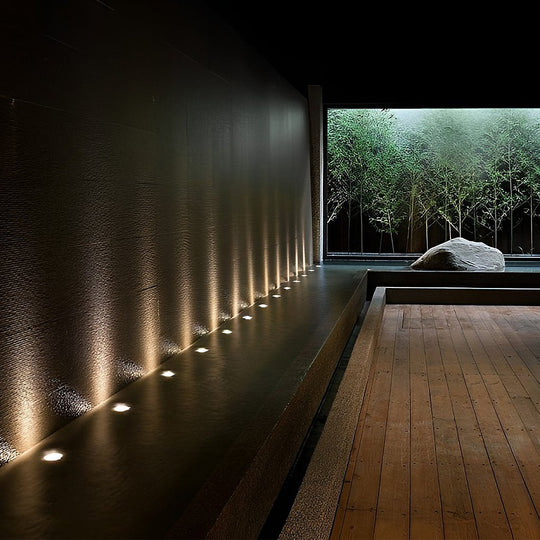 Lux Bright White Stainless Steel 1.5W LED In Ground Well Lights for Decks and Steps