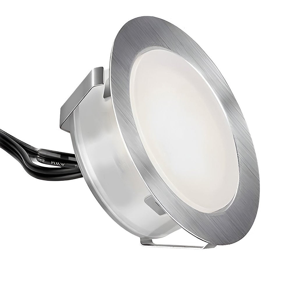 Lux Bright White Stainless Steel 1.5W LED In Ground Well Lights for Decks and Steps