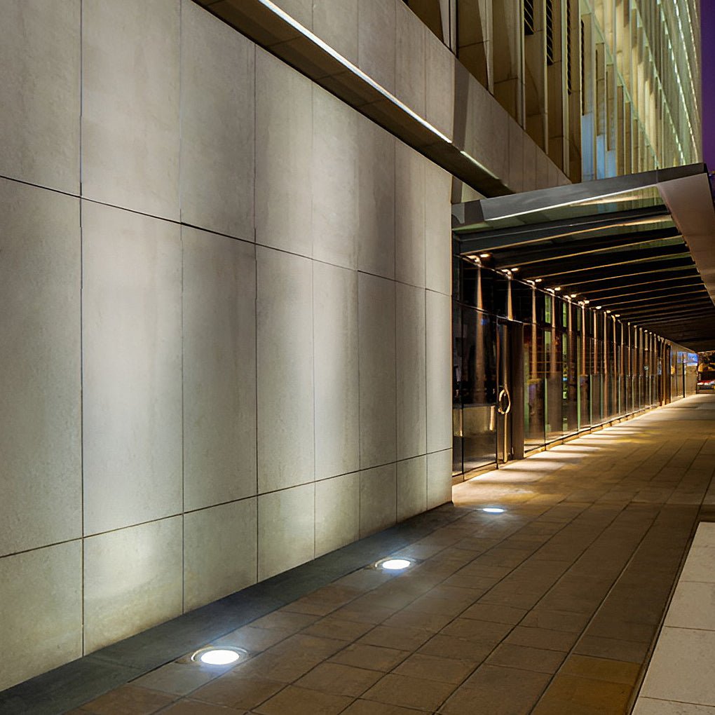 Lux Bright White Stainless Steel 1.5W LED In Ground Well Lights for Decks and Steps