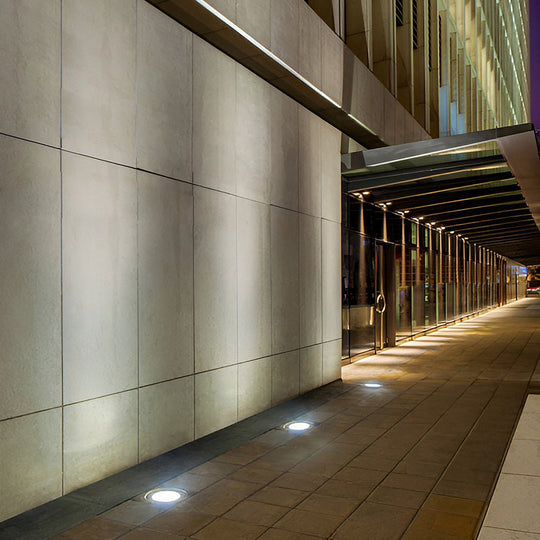 Lux Bright White Stainless Steel 1.5W LED In Ground Well Lights for Decks and Steps