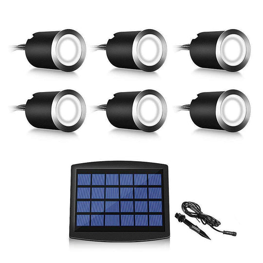 Eco Friendly Radiance 8 Piece LED Solar Step Inground Lighting Set for Outdoor