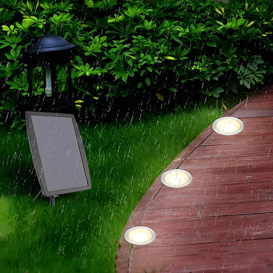Eco Friendly Radiance 8 Piece LED Solar Step Inground Lighting Set for Outdoor