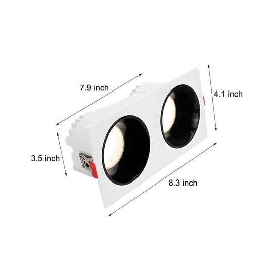 8.3-Inch Dual Head 10W LED Recessed Ceiling Downlight