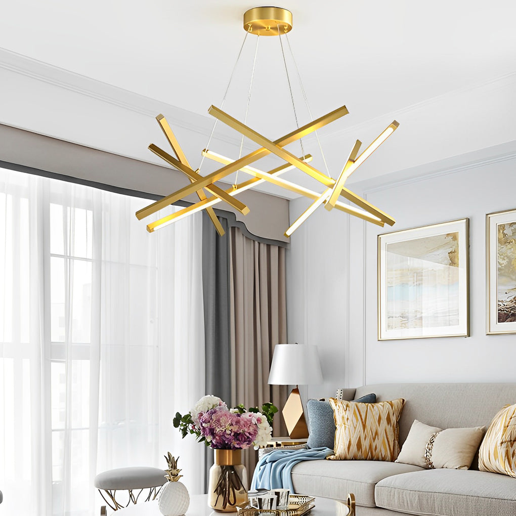 8-Light Modern LED – Sputnik Chandelier Stylish Ceiling Lighting