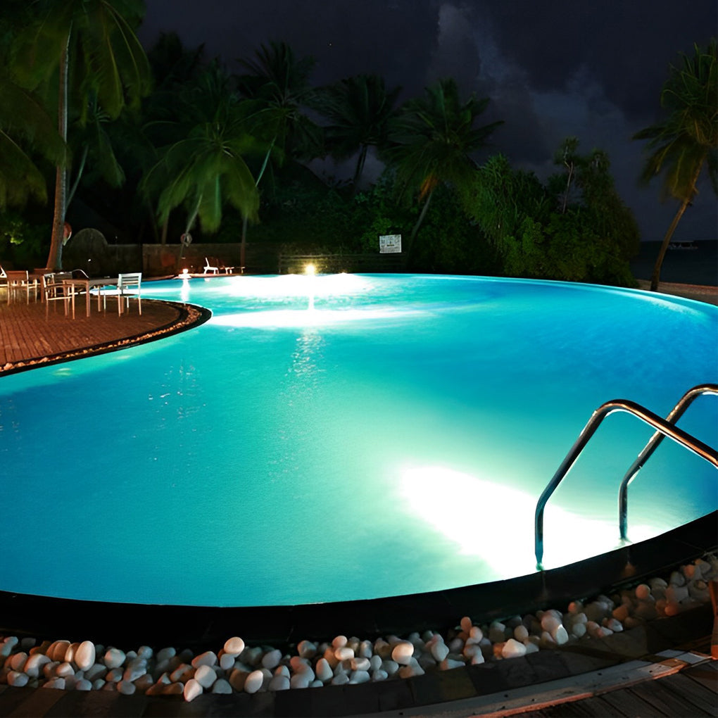 AC12V Modern LED Underwater Pool Lights – Chrome Adjustable Spot Light