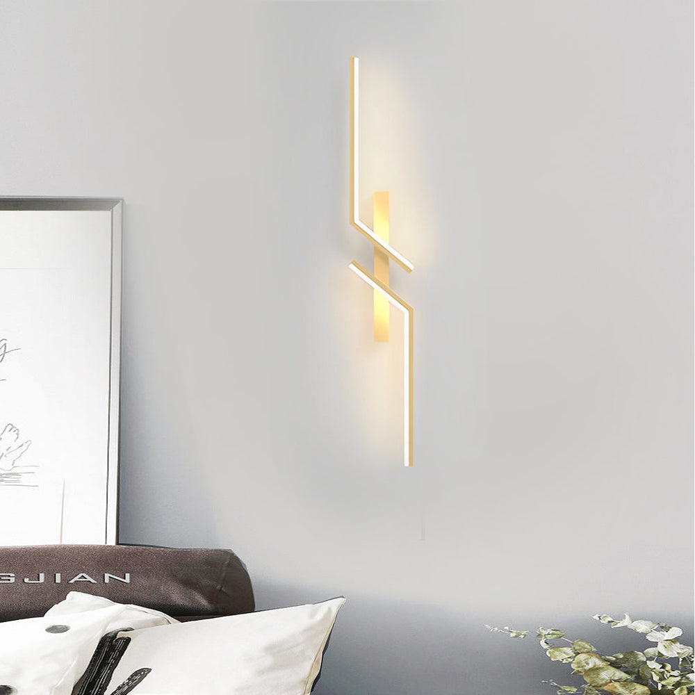 Irregular Symmetrical L-Shape LED Minimalist Wall Lamp