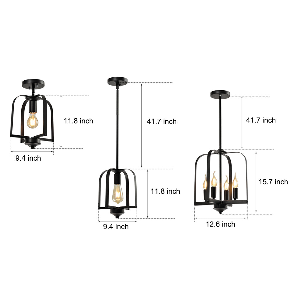 Creative Iron Cage American Country Style Chandelier Ceiling Light
