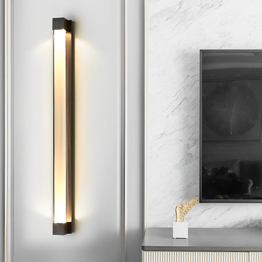 Minimalist Crystal Strip Postmodern LED Wall Lamp