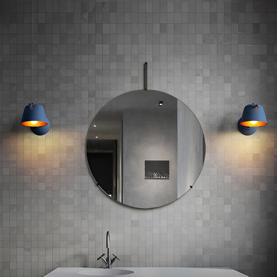 Hat-Style Matte Metal Nordic Wall Sconce