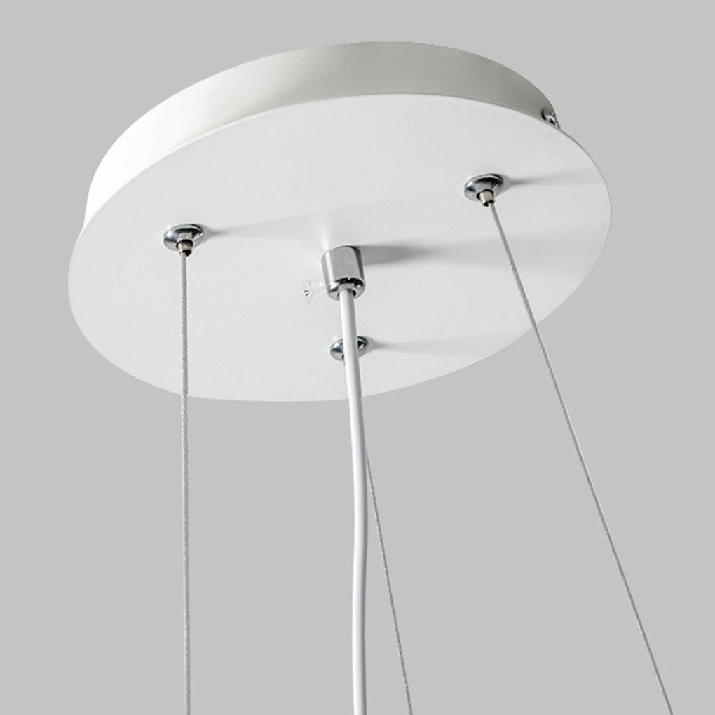Pumpkin Shape Clouds Stepless Dimming LED White Nordic Ceiling Light