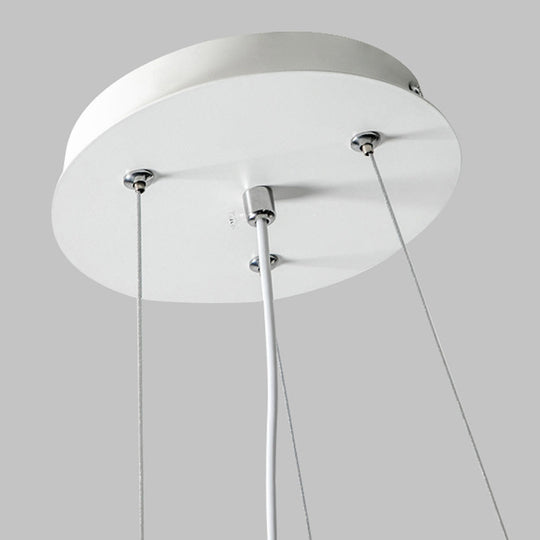 Pumpkin Shape Clouds Stepless Dimming LED White Nordic Ceiling Light