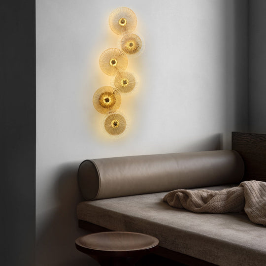 Creative Round Glass Luxury LED Post-Modern Wall Lamp