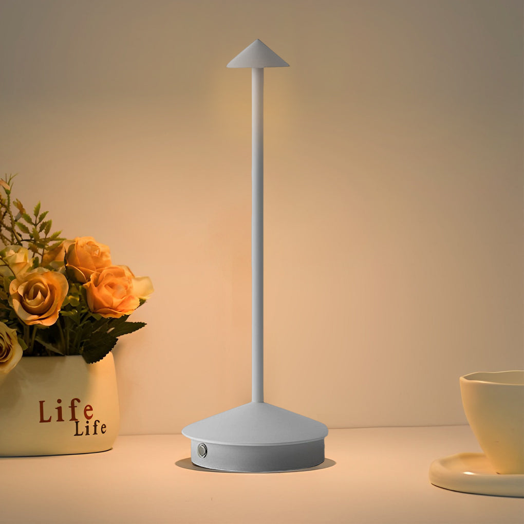 Mini Triangle LED Table Lamp – Cordless & Dimmable