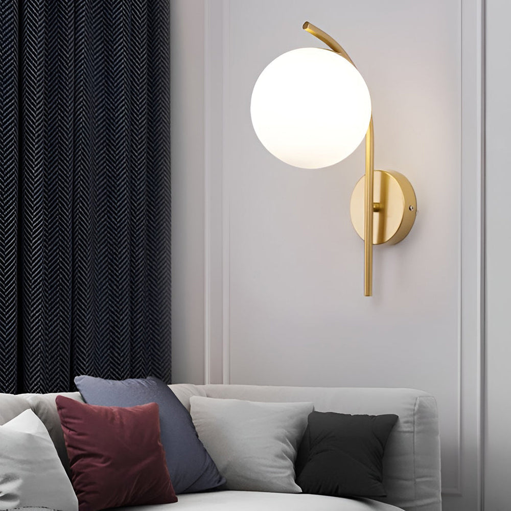 Creative Glass Ball-shaped LED Nordic Plug-in Wall Sconce