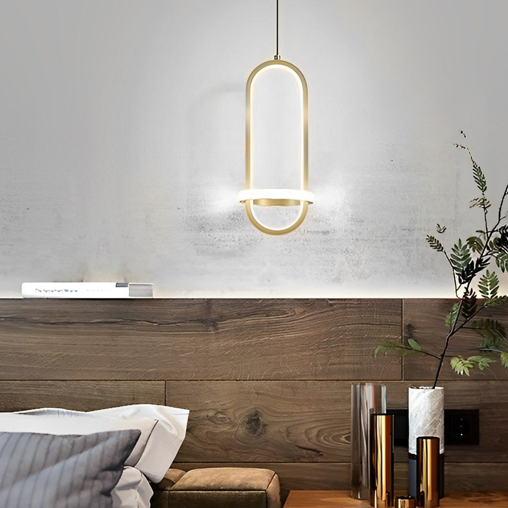 Round Creative Three-Step Dimming LED Nordic Chandelier Pendant Light