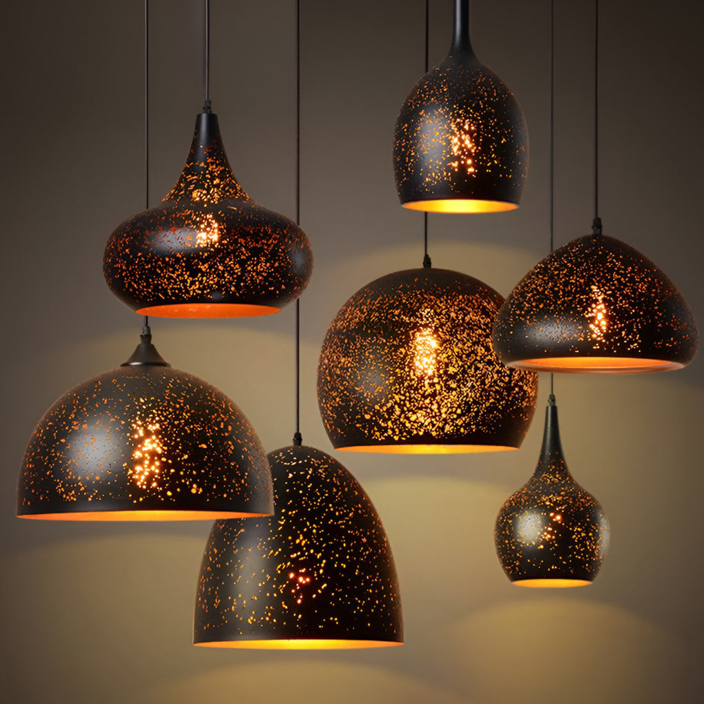 Creative Iron E27 Black Retro Industrial Pendant Light