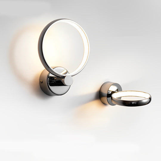 Circular Minimalist Aluminum LED Nordic Wall Lamp